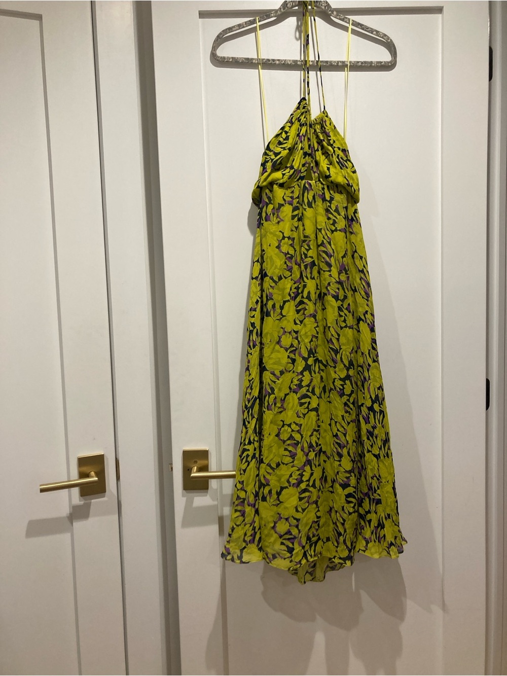 REISS Tessa Printed Halter Dress - Picture 4 of 4
